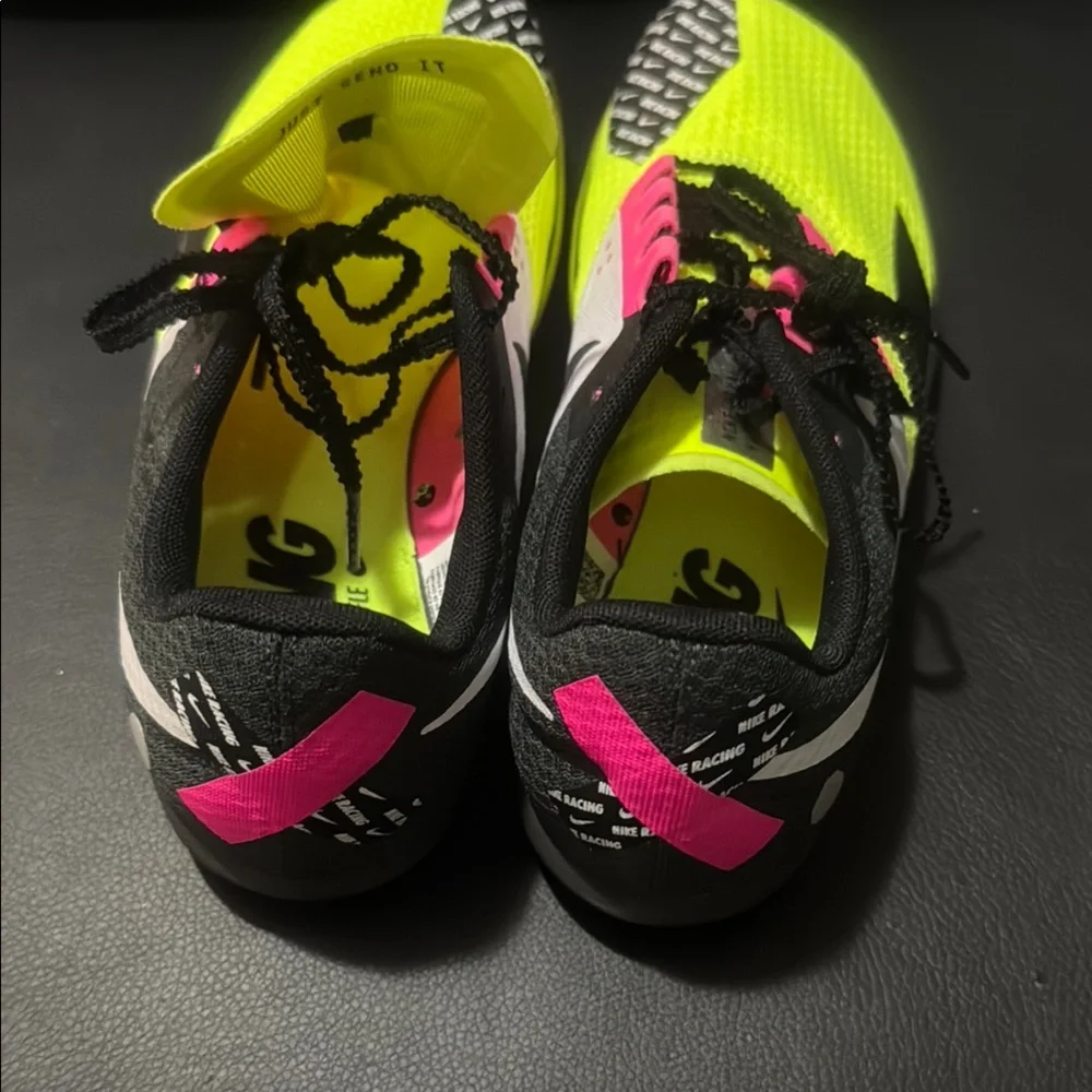 Nike Bright Yellow and Pink Athletic Shoes‎